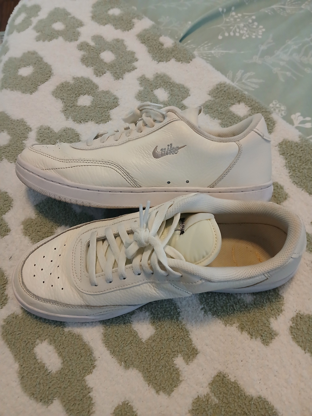 Nike Women’s Off-White Leather Low-Top Sneakers